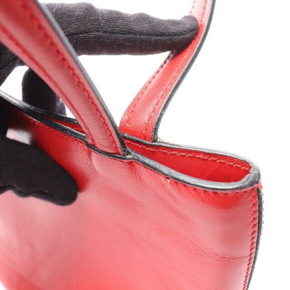 Celine Tote Handbag Leather Red - Picture 7 of 10